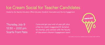 Ice Cream Social for Teacher Candidates