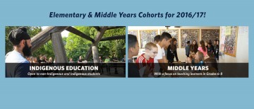New & Revised Cohort Options in the BEd Program for 2016/17