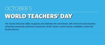 World Teachers’ Day – October 5, 2017