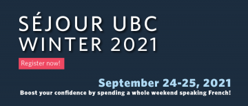 Séjour UBC Winter 2021