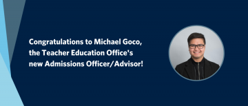 Michael Goco – New Admissions Officer/Advisor in the TEO