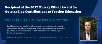 2022 Murray Elliott Award Recipient – Patrick Robertson
