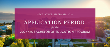 Applying to the 2024/25 Bachelor of Education (BEd) Program