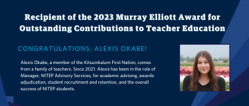 2023 Murray Elliott Award Recipient – Alexis Okabe